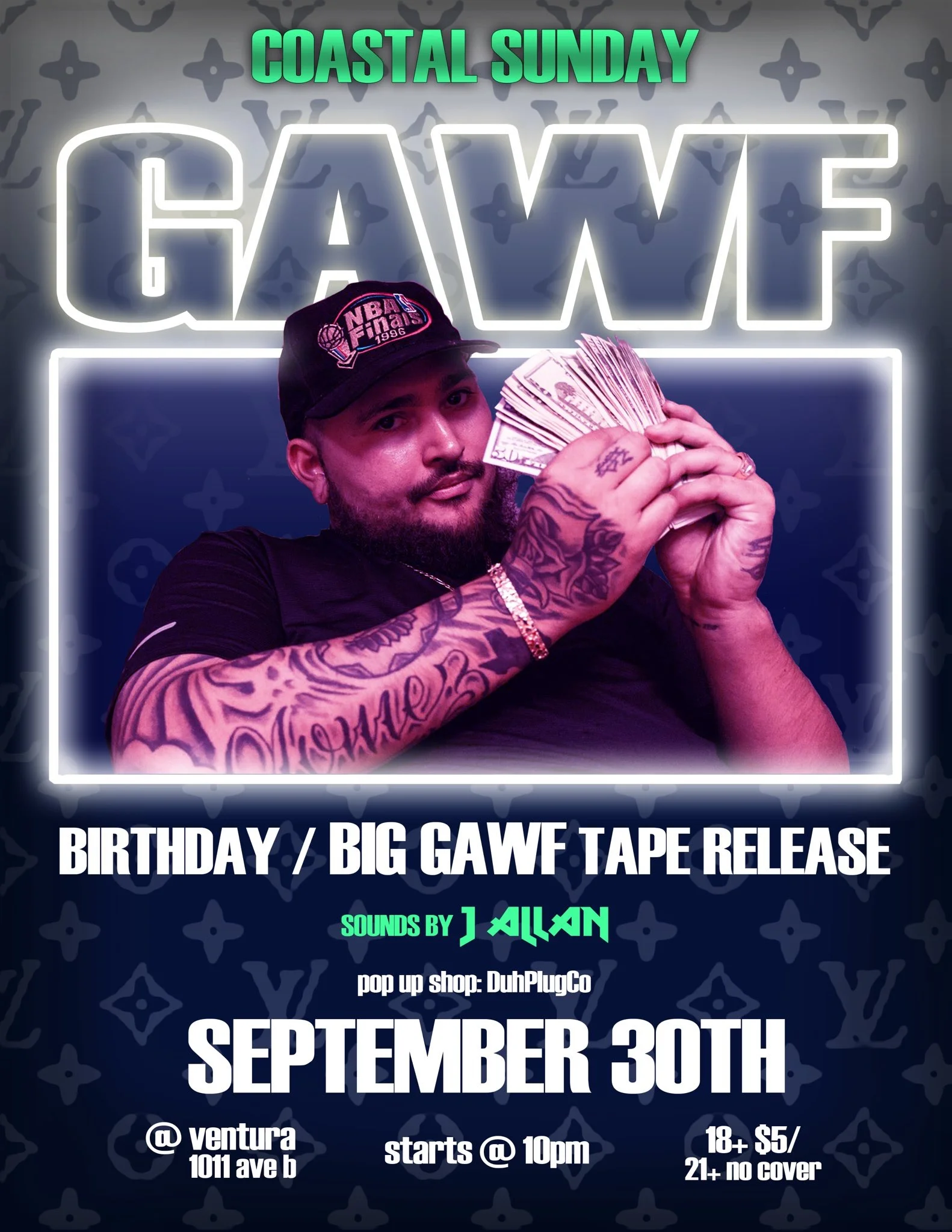 Costal Sunday presents GAWF Birthday/Big GAWF Tape Release At Ventura 9/30 sounds by J Allan  