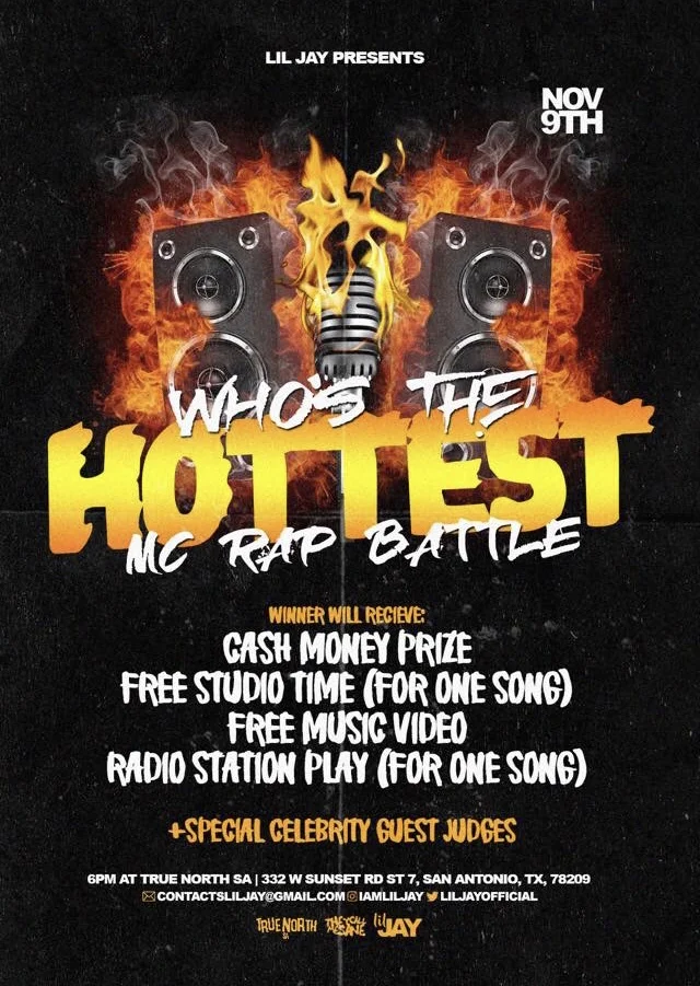Lil Jay presents Who’s The Hottest MC Rap Battle 11/9 