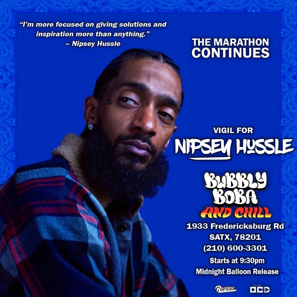 Vigil For Nipsey Hussle: The Marathon Continues - San Antonio (Video) shot by OCD Creates 