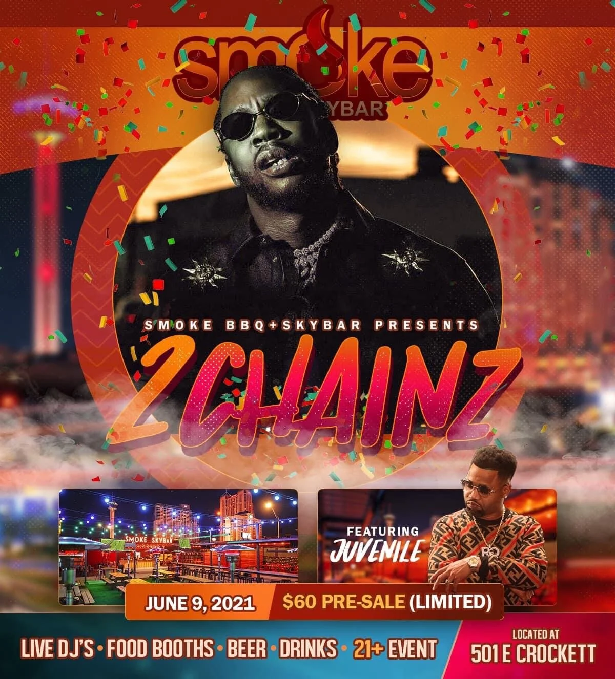 Smoke BBQ + Skybar bring another great event to the city with 2Chainz & Juvenile