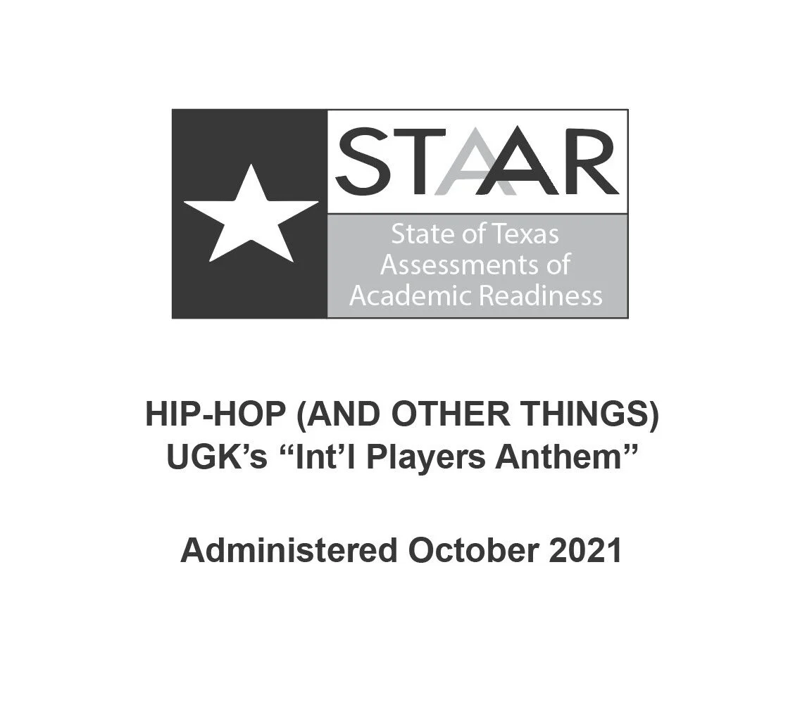 Standardized Exam By Shea Serrano on Int’l Players Anthem (Hip-Hop And Other Things)