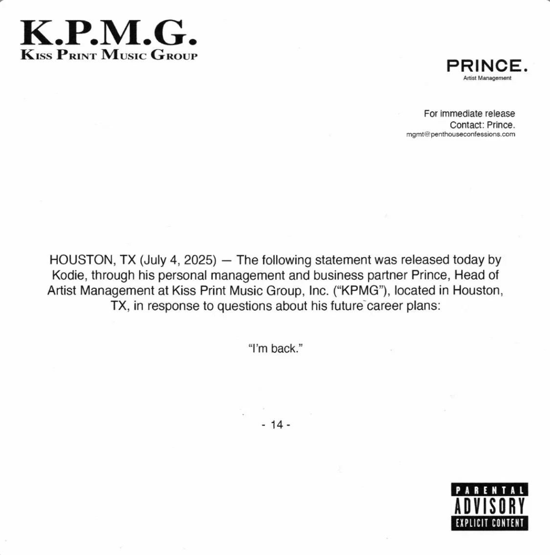 KODIE - KONDO (Single)