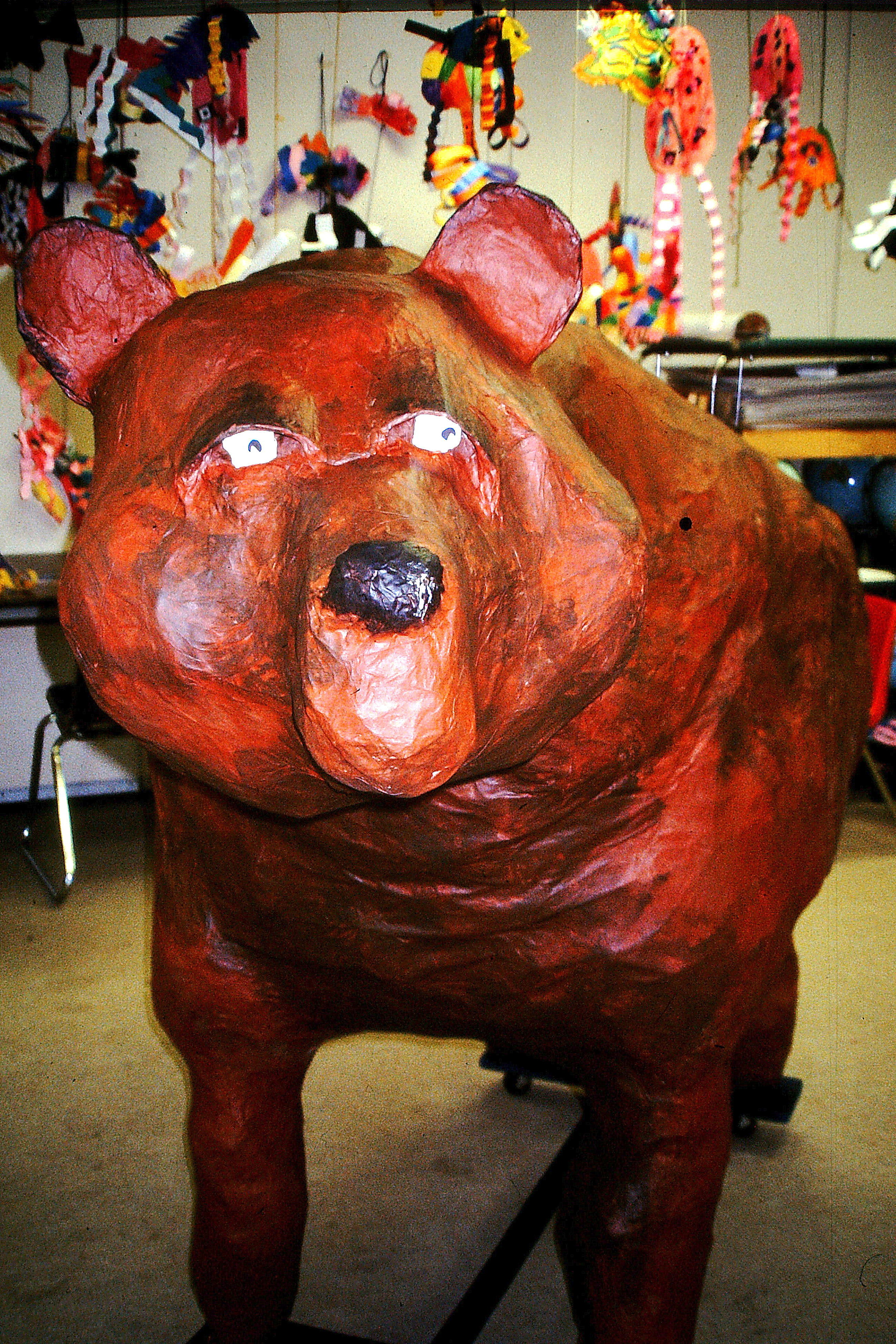 Life-sized bear at Chinook Elementary.JPG