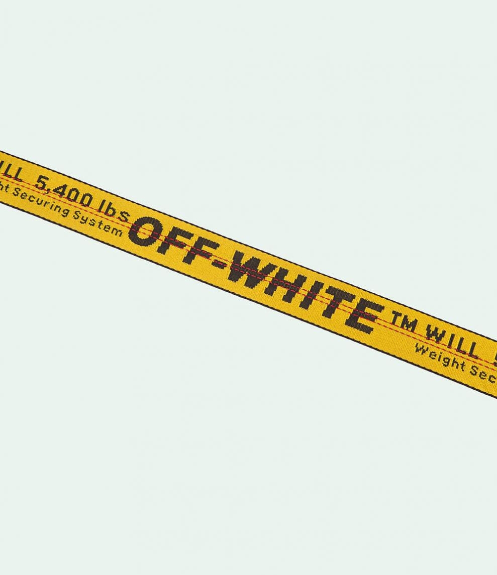 Off-White c/o Virgil Abloh - Men's Logo Belt - Blue - Leather