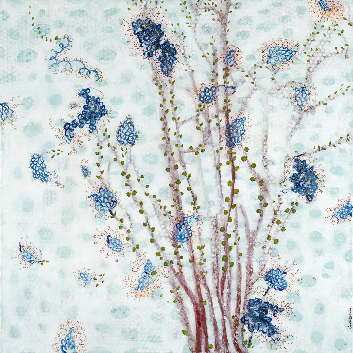 Le Jardin Mixed Media 36 x 36 inches 1890