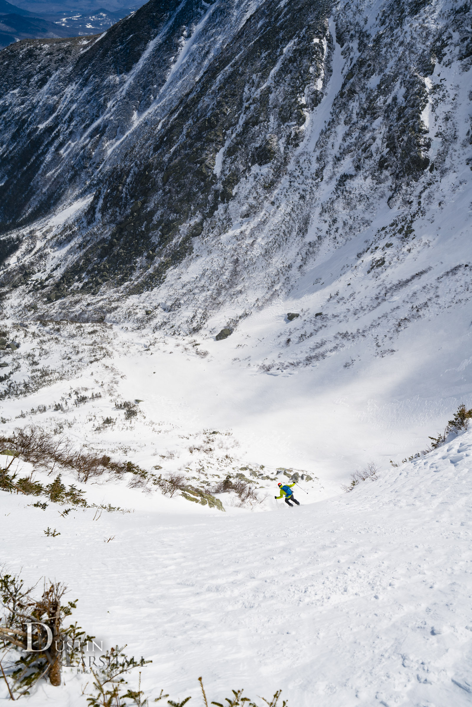 Ever feel small? Tuckerman Ravine skiing