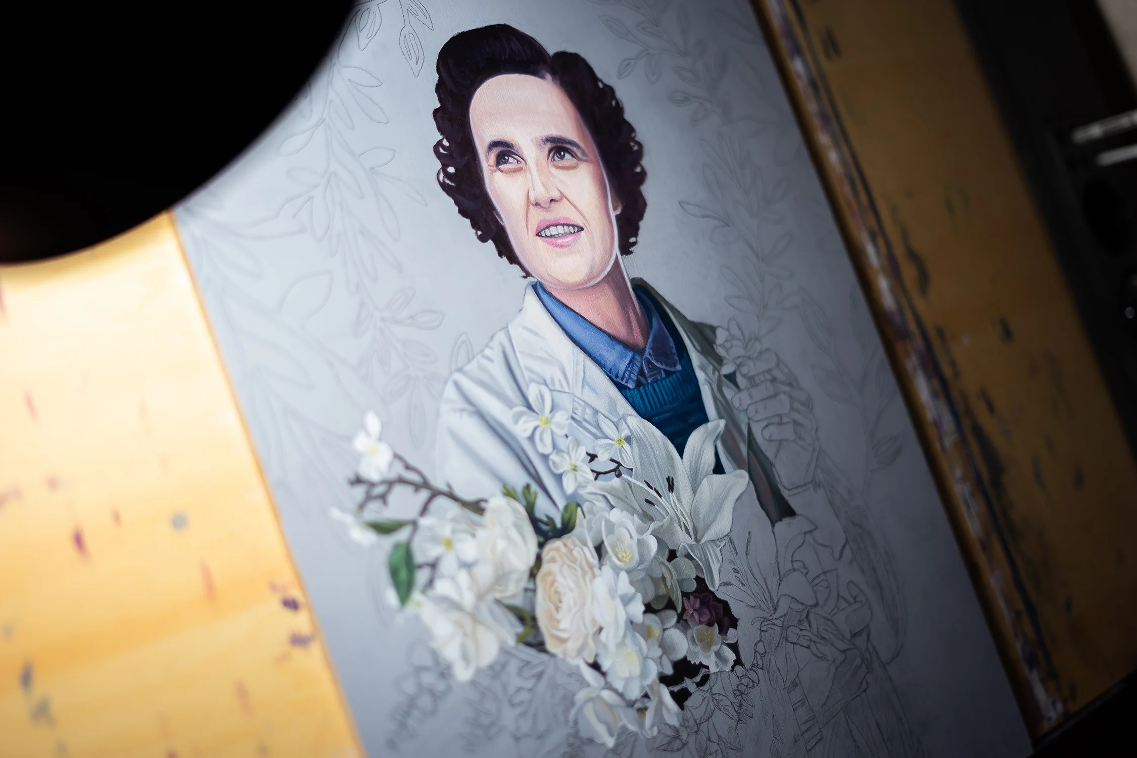 Creation of the Week 65 -  Tianna Williams: Oil Painting of St. Gianna Molla