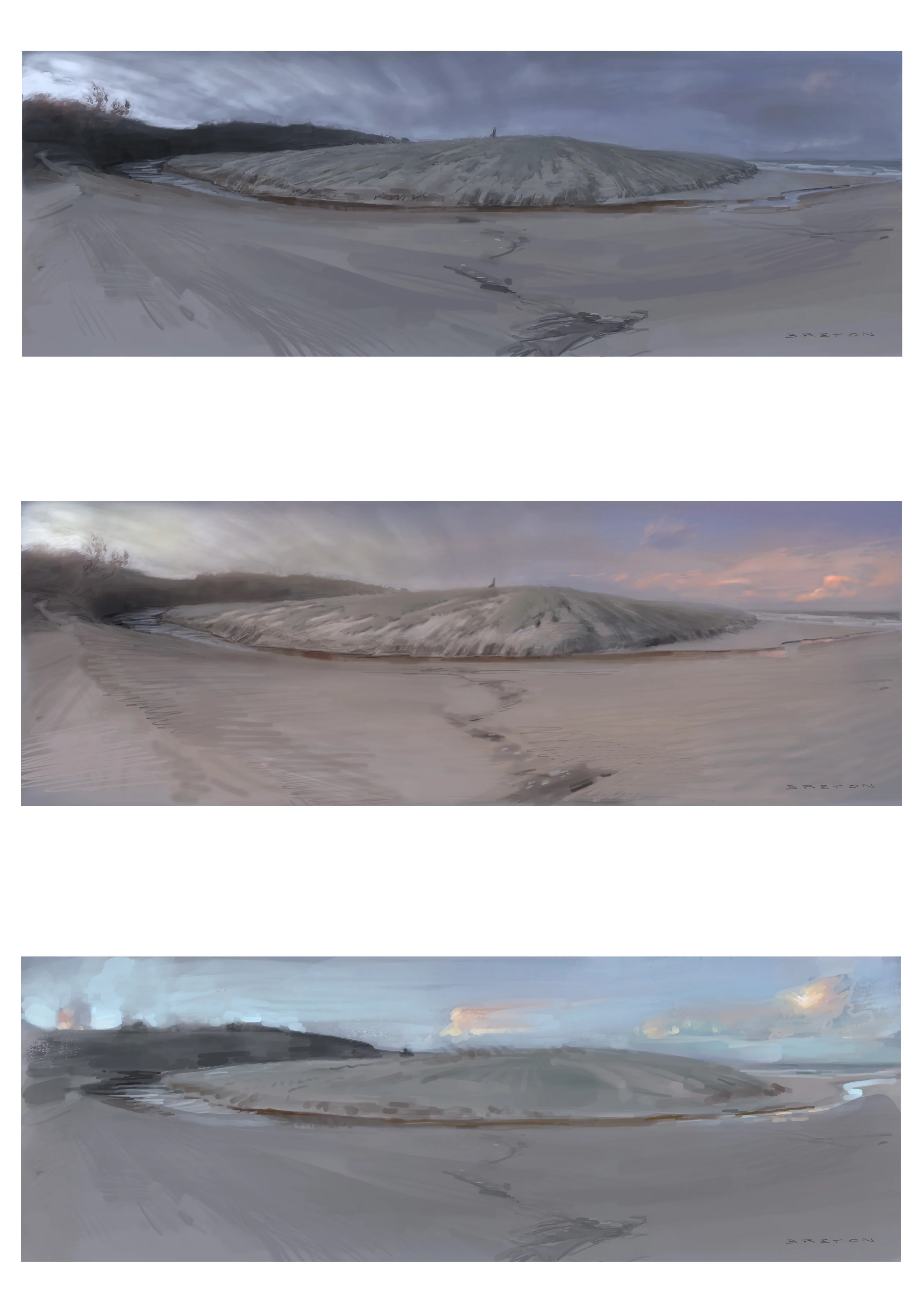 Light Fading (Digital Plein Air Studies)