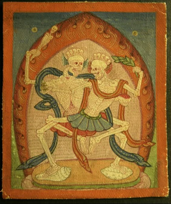 Cittipatti, the dancing skeletons. “The Lord and Lady of the Cremation Grounds.”