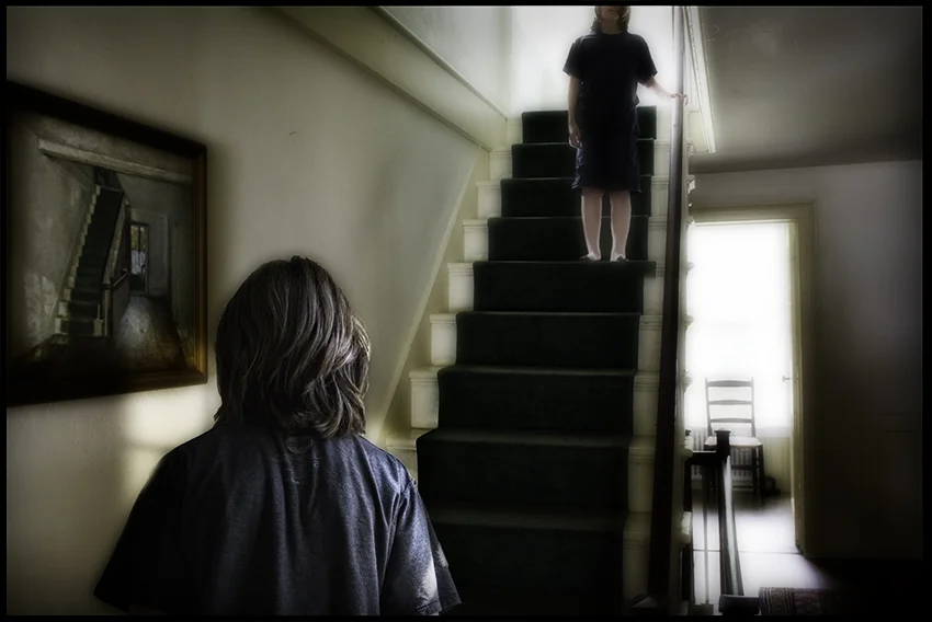 Two Stairs One Boy