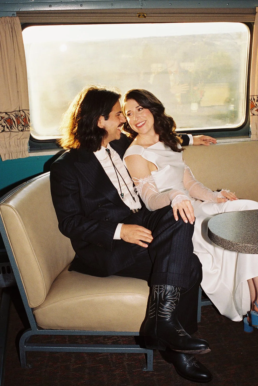 Couple portrait photographed during a destination wedding in Santa Fe New Mexico
