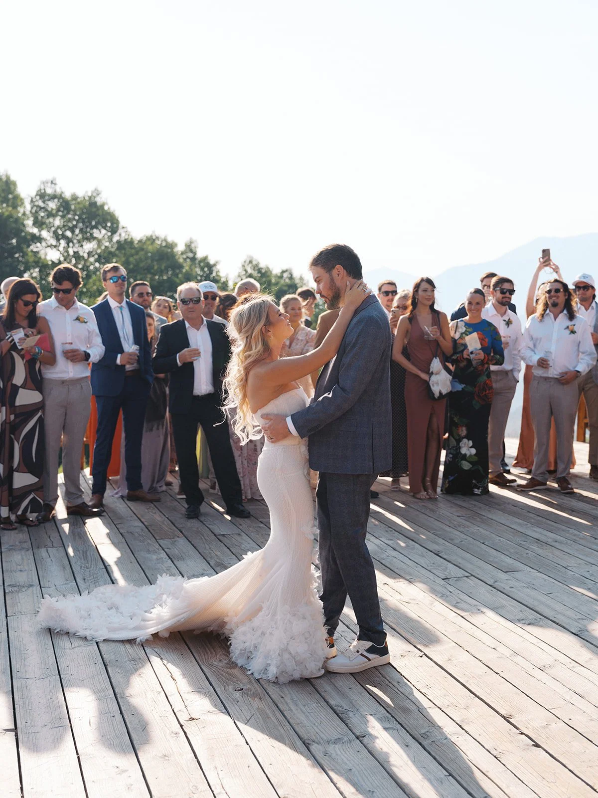 Gorrono Ranch Deck Wedding Photos
