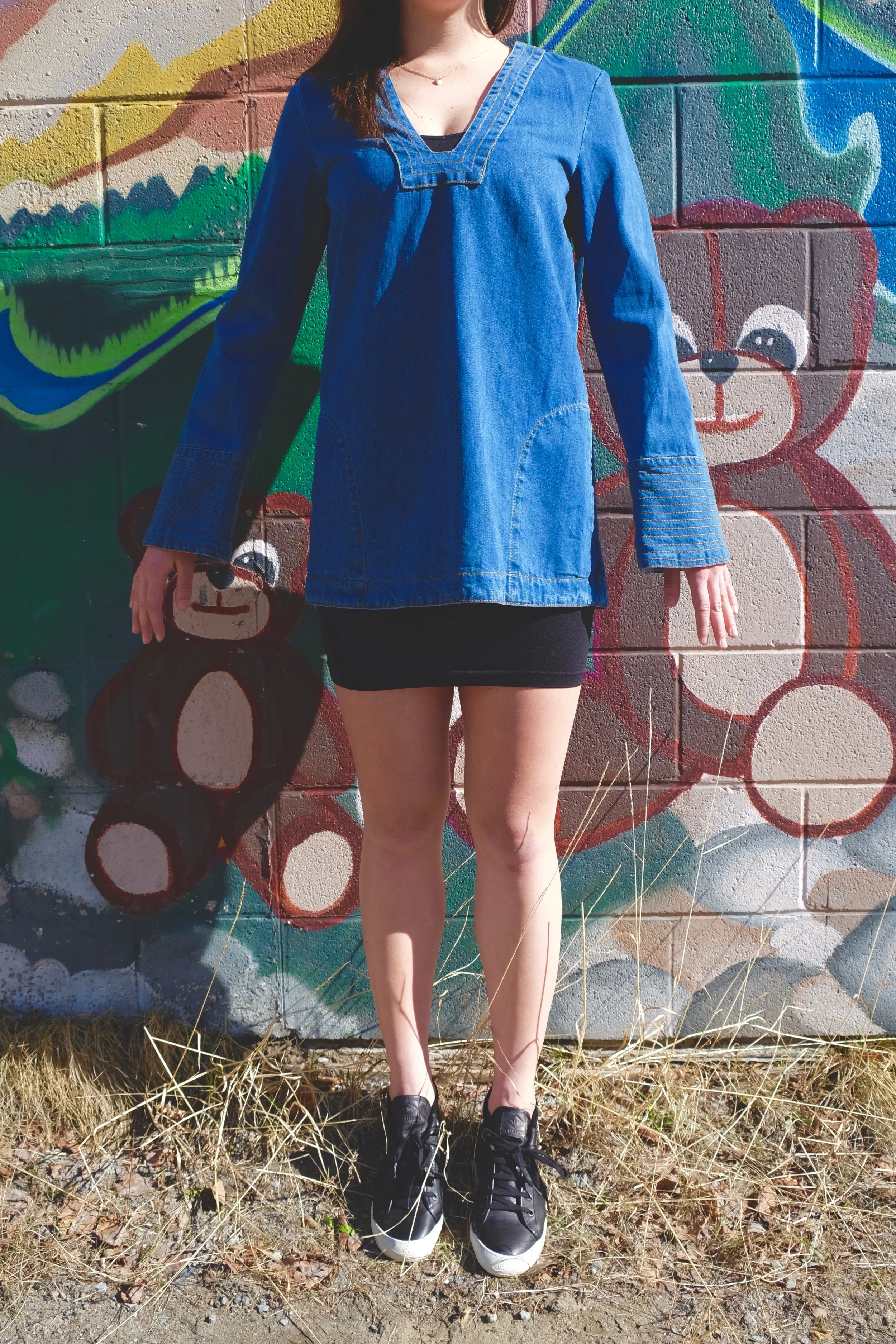 Free People Dreaming of Denim Tunic.