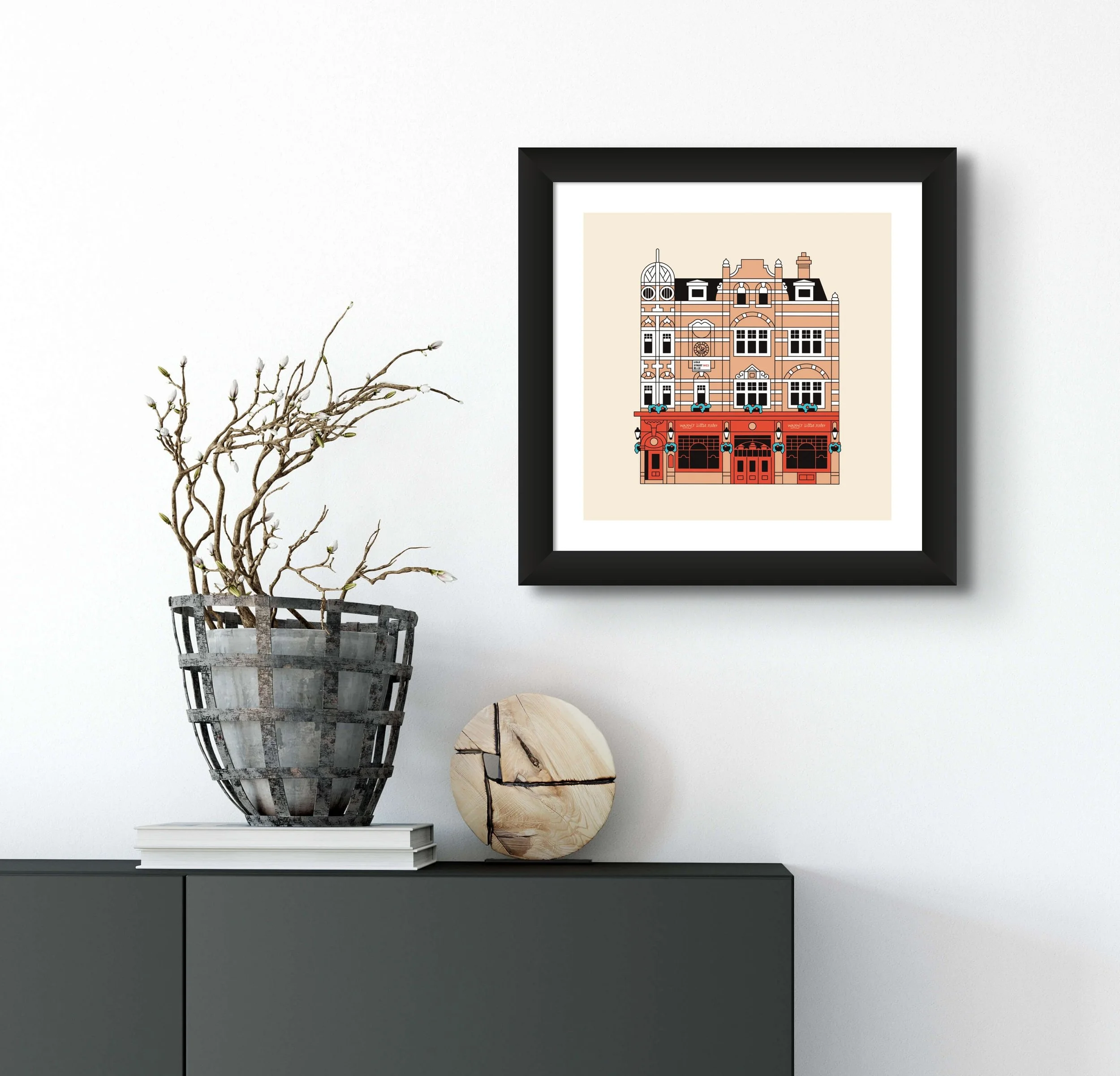 waxys little sister london pub print — Andrew Joyce Illustration