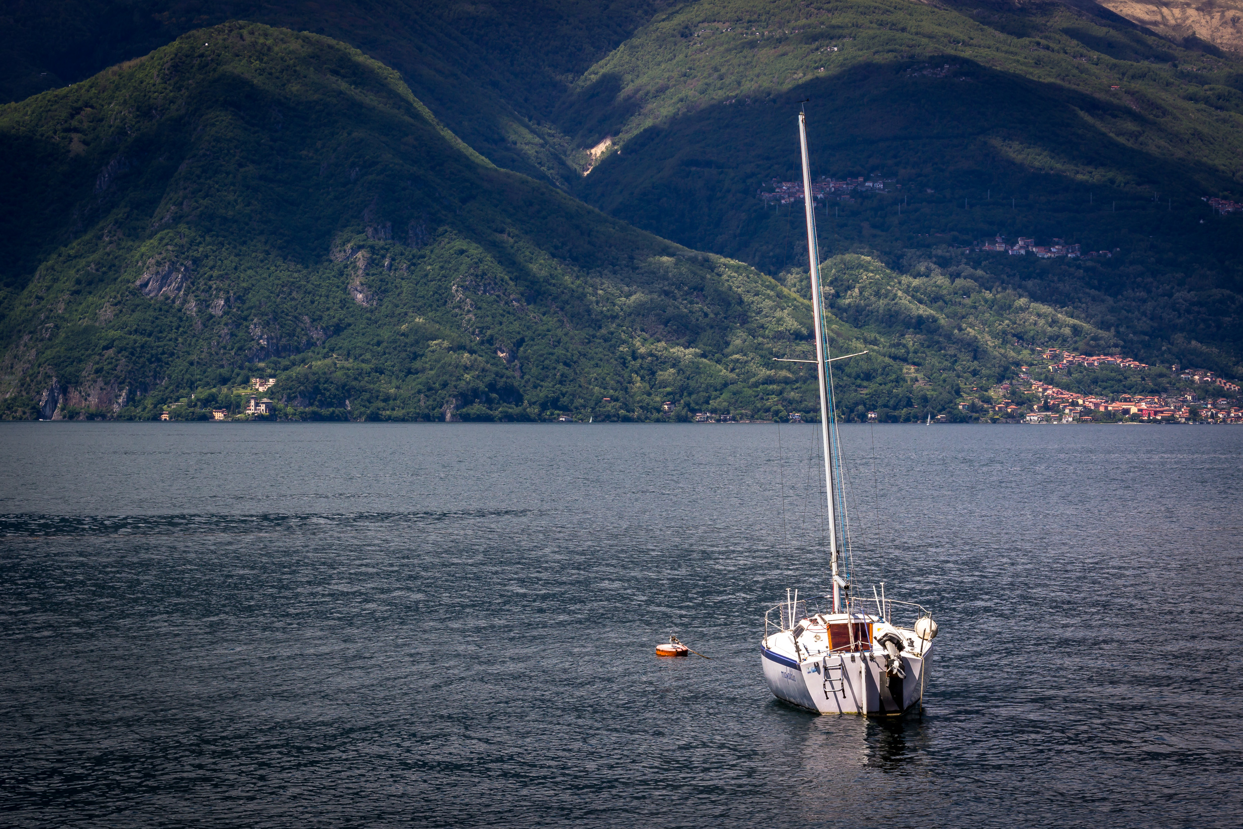 Sail Boat on Lake Como