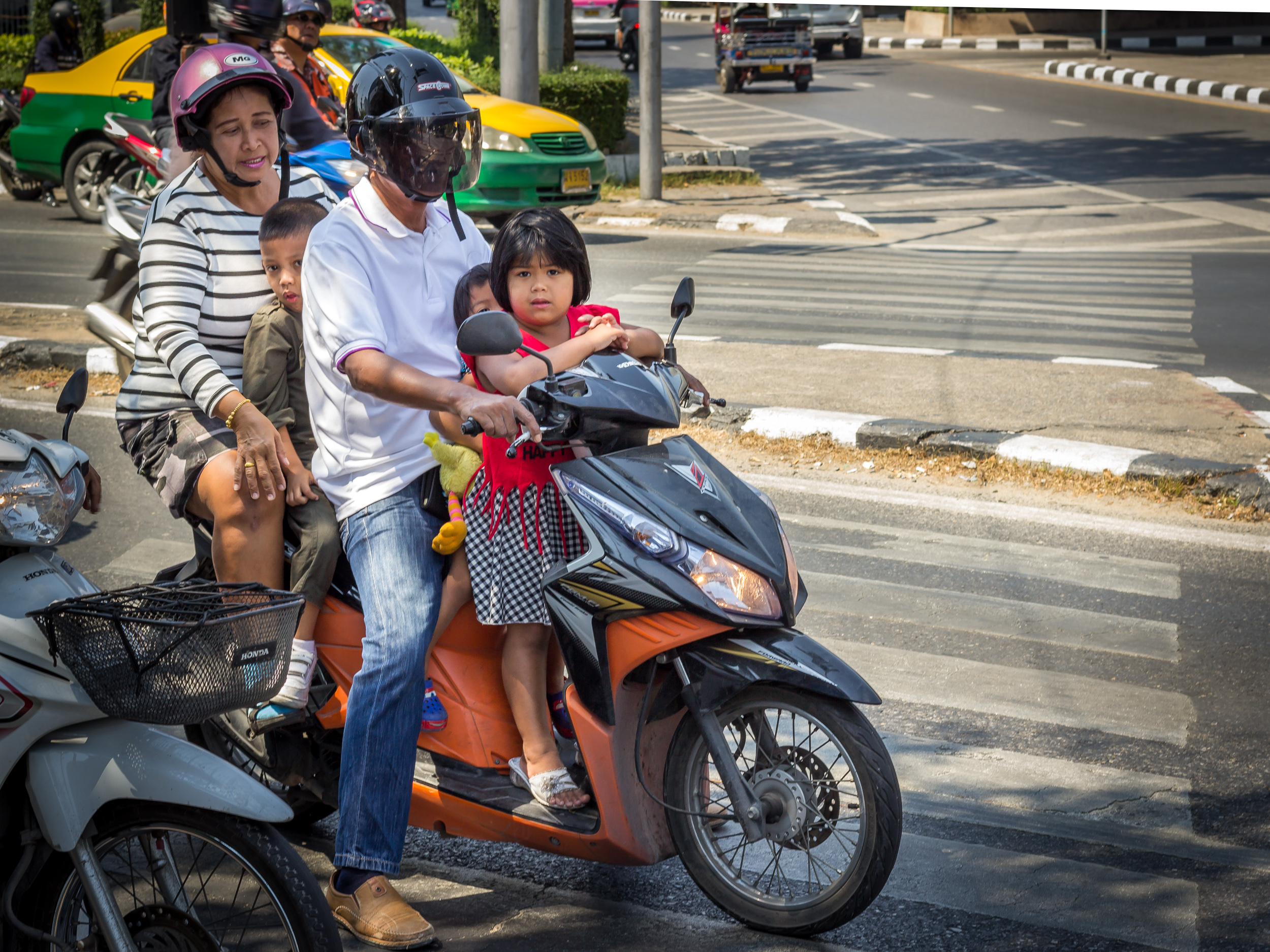 Family on Scooter