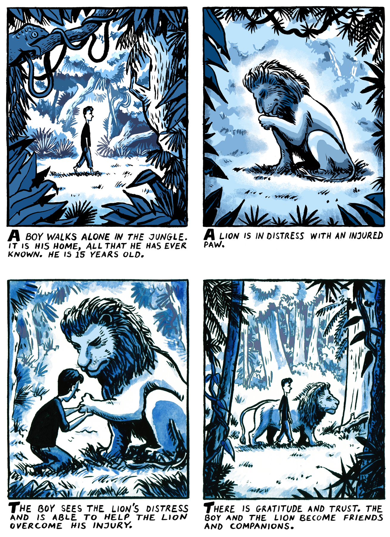 My Extraordinary Dream, panels 1-4.