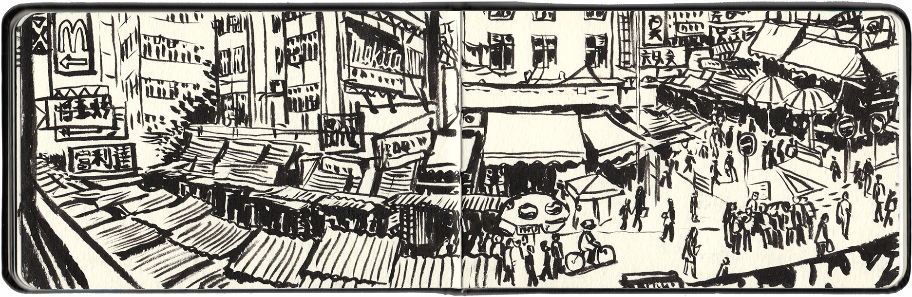 Apliu Street markets.