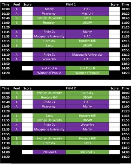 First Game is at 10.20 on Boronia #2 - come down and watch the first ever kick off for the Boronia's!