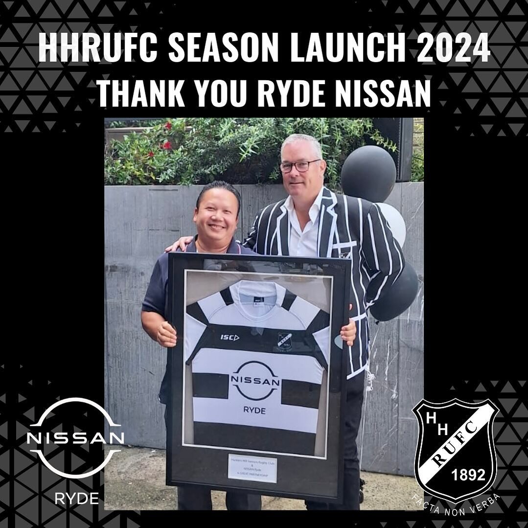 Ryde Nissan renew as a sponsor of HH Colties - and it was great to welcome Nyan and Dillon to the 2024 Season Launch!  Looking forward to our continued partnership!!