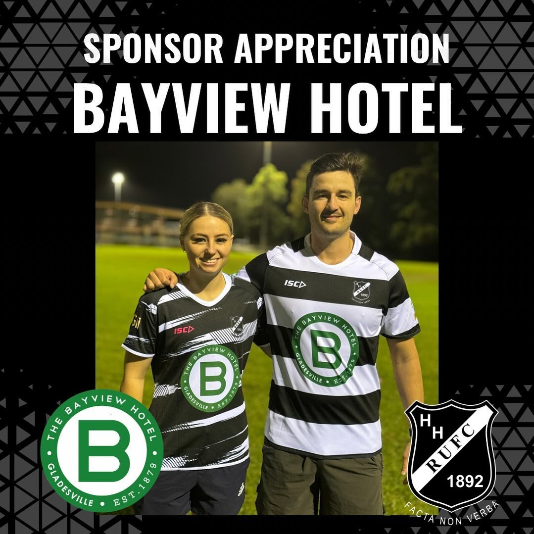 The Bayview has been amazing sponsors for HHRUFC for over 10 years - and we are pumped to welcome back Rod and the crew as a key part of our club in 2024!  Sponsoring our Women and Men&rsquo;s 3rd Grade - we are blessed to have their support!!