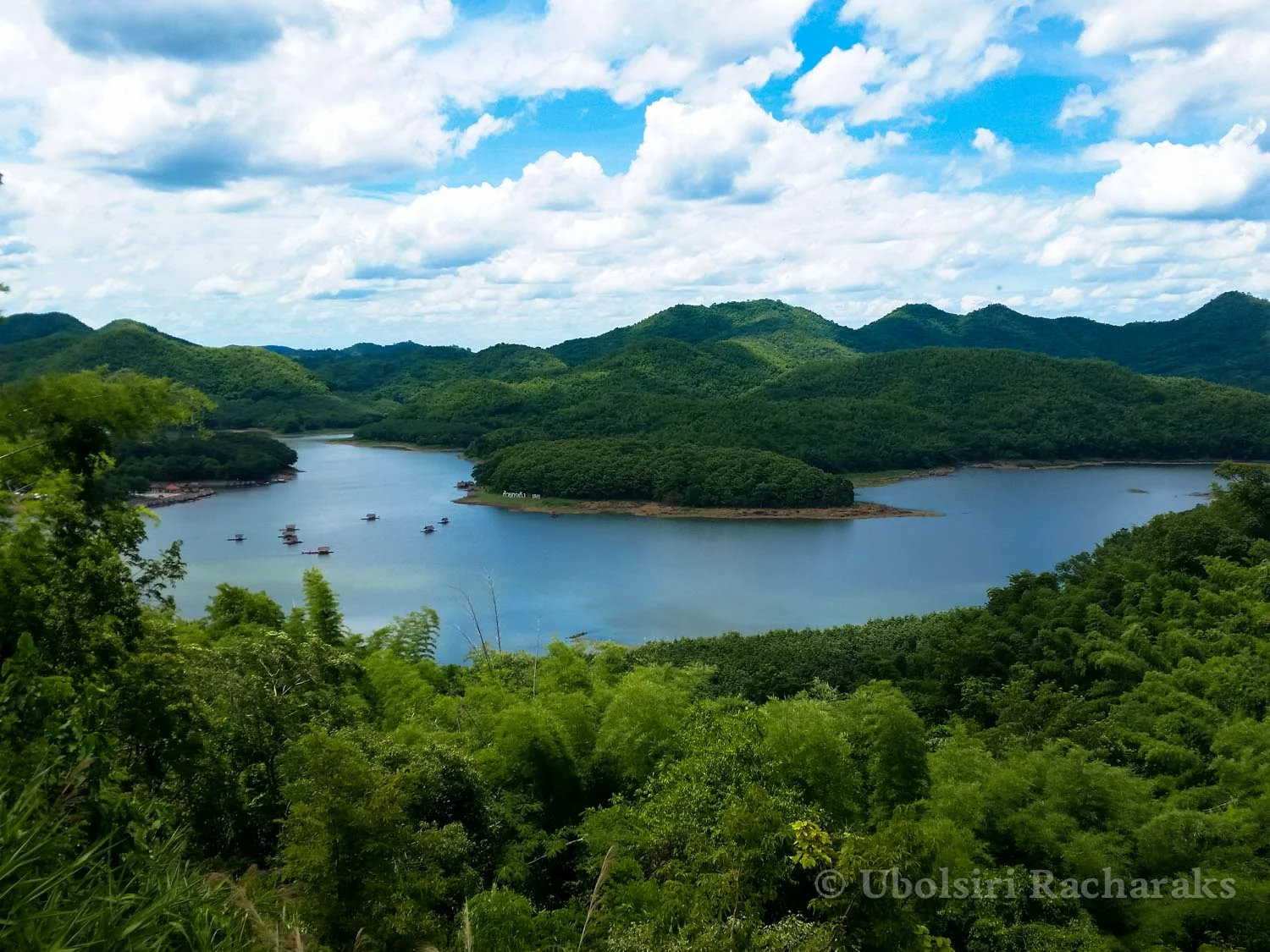 View of Huai Krathing Reservoir