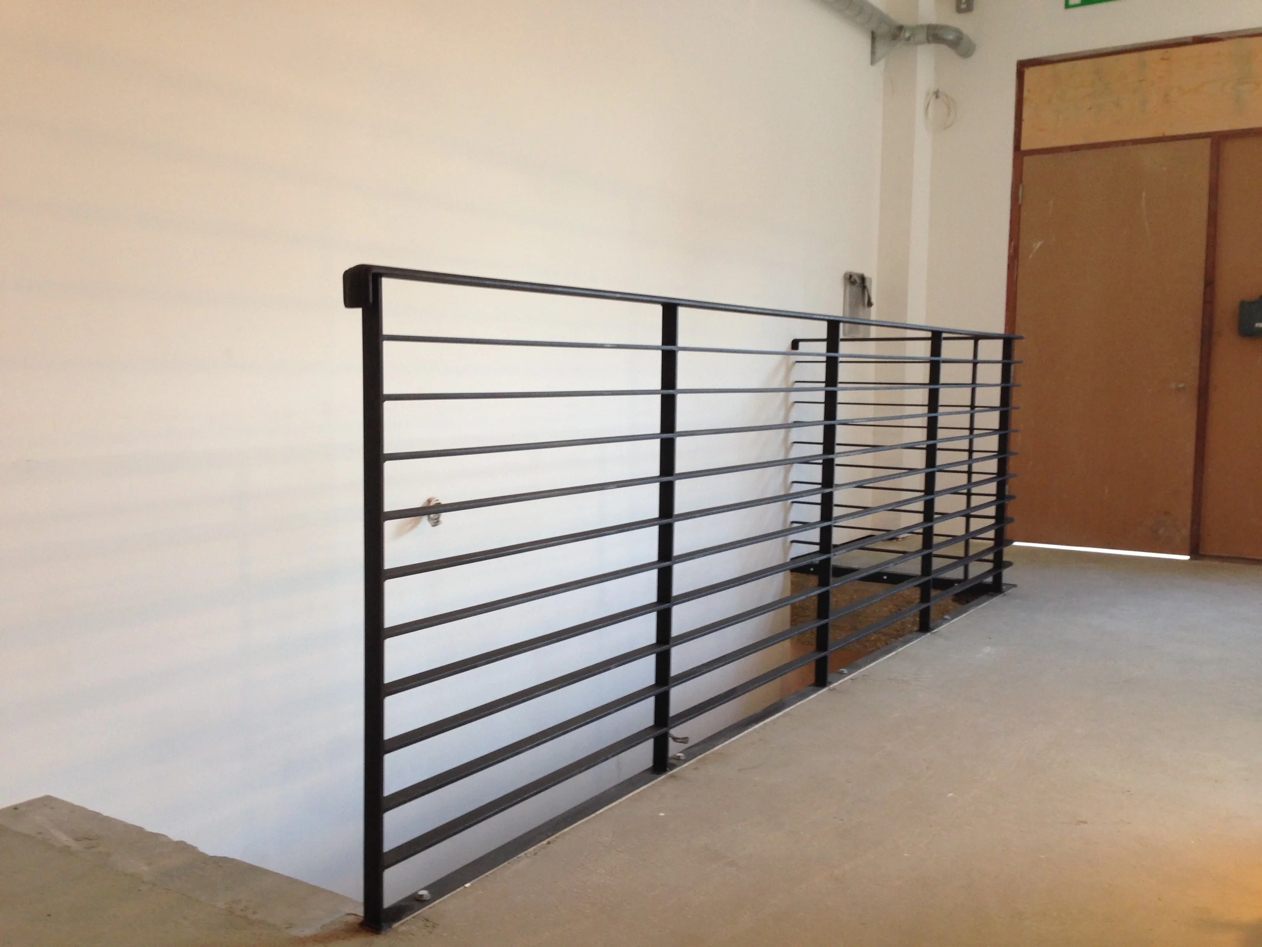  Exciting job I did for a photo studio in the east end of London-&nbsp;the client was after an Art Deco style internal railing.&nbsp;I was very pleased with the finished metal work. 