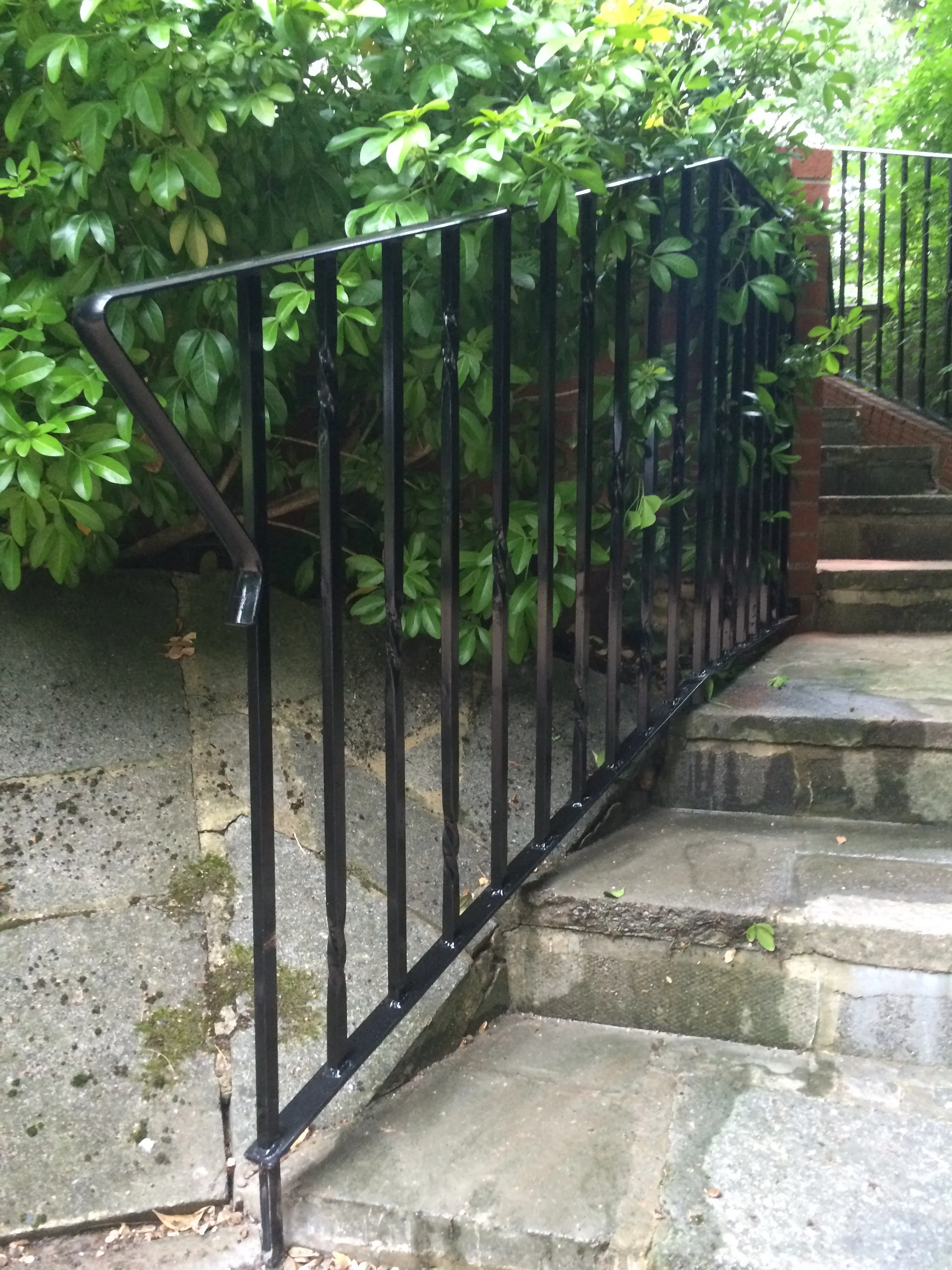  bespoke handrail balustrade deep in the Surrey Hills 
