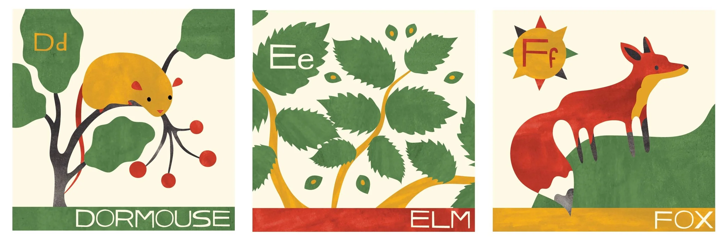 D E F Children’s Woodland Alphabet
