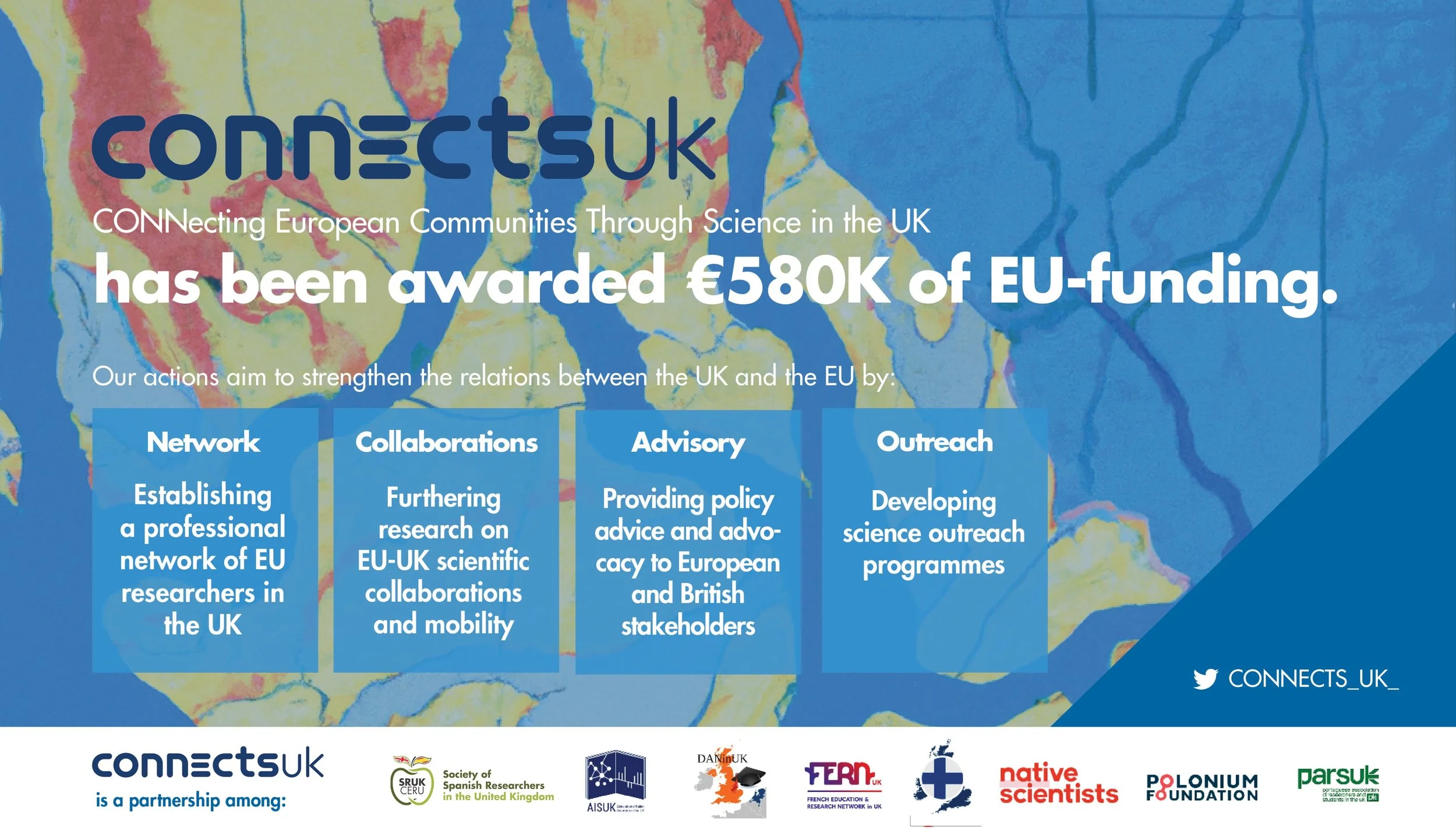 CONNECTS-UK awarded €580k of EU funding.