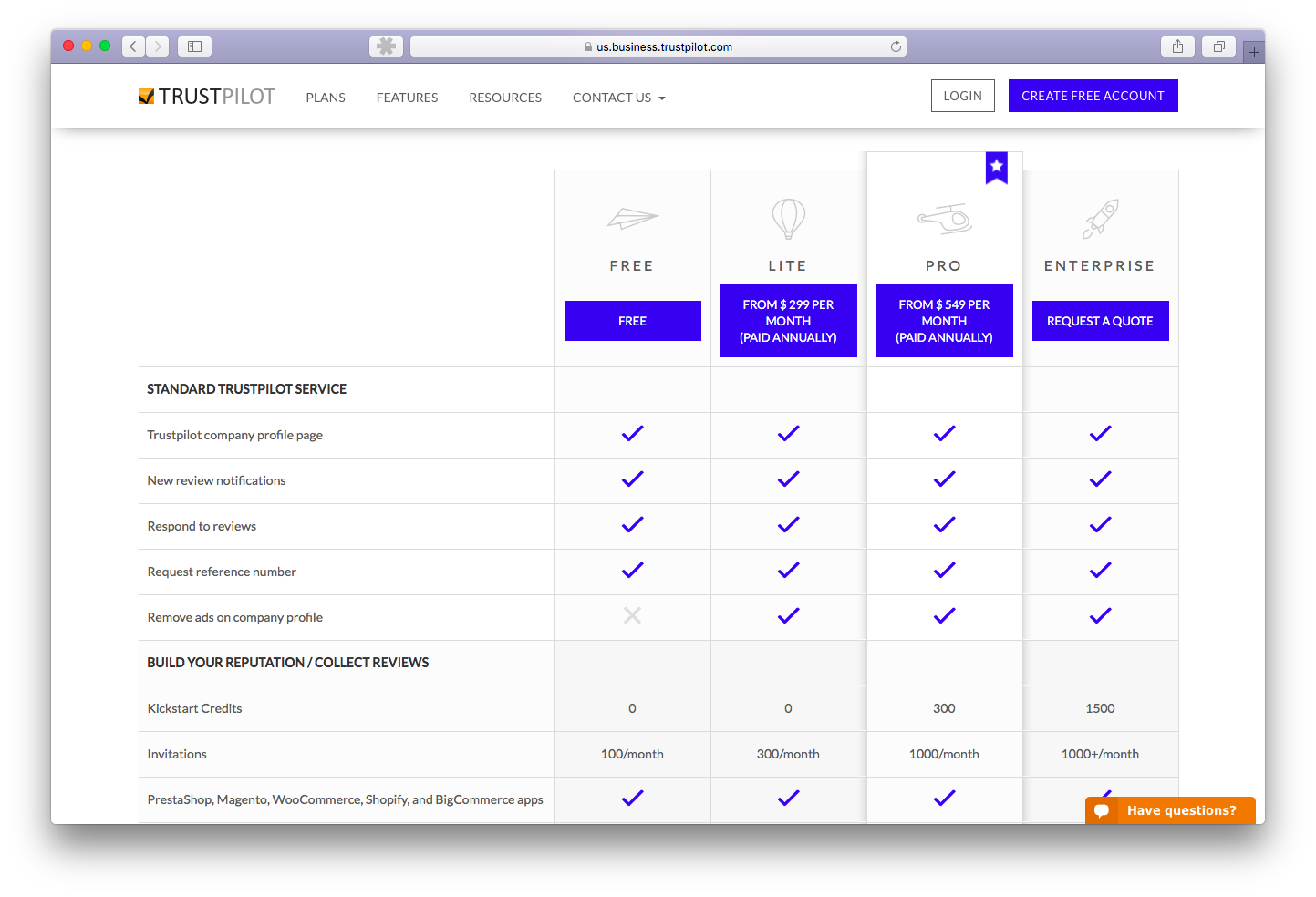 Our beautiful and useful new pricing page, designed by Fei Huang
