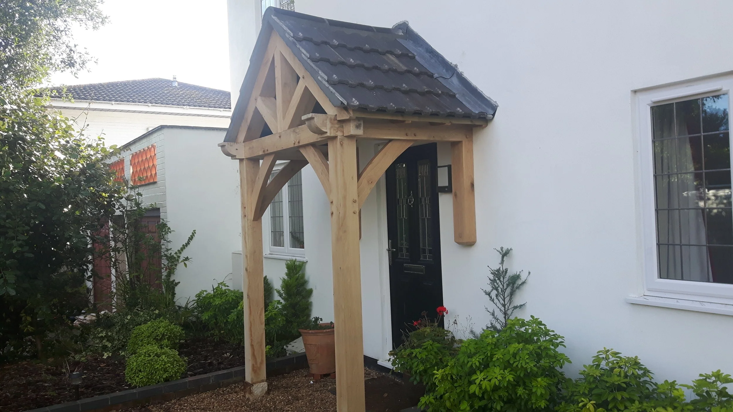 Oak Porch Installation