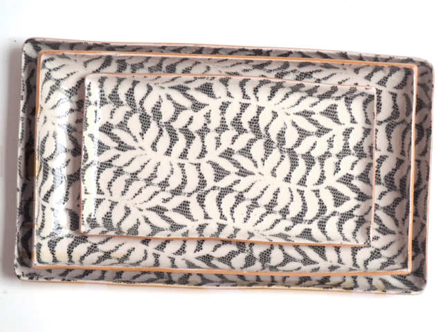 Help your friends throw their first dinner party right. Terrafirma stacking trays unique design and texture is something they'll definitely love.