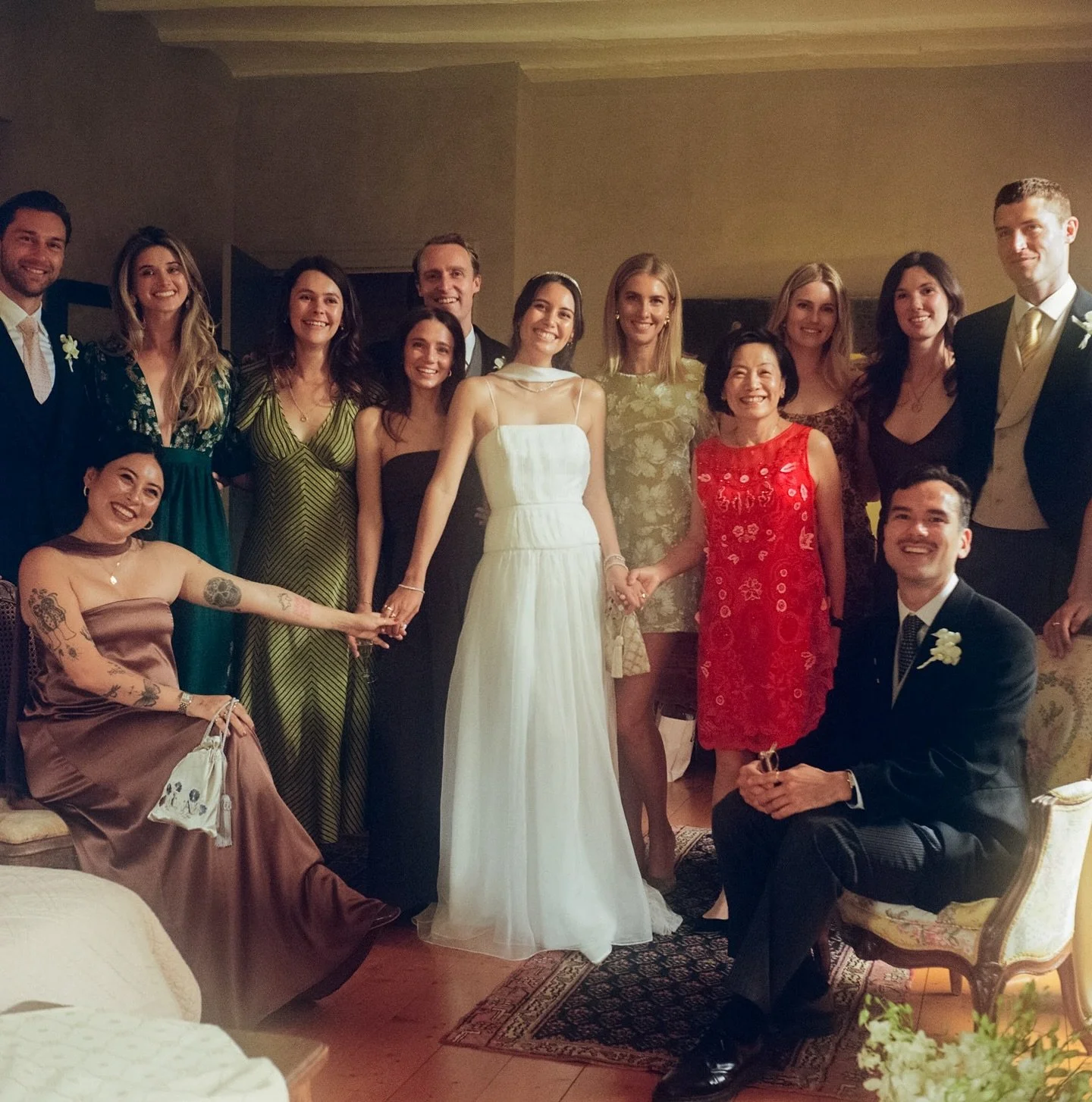 Camille with her friends and family before heading to the ceremony.

That day with @chateaudemalliac @whitesmithfilms @marrymeinfrance @nomadzchef @ourfabulousthings