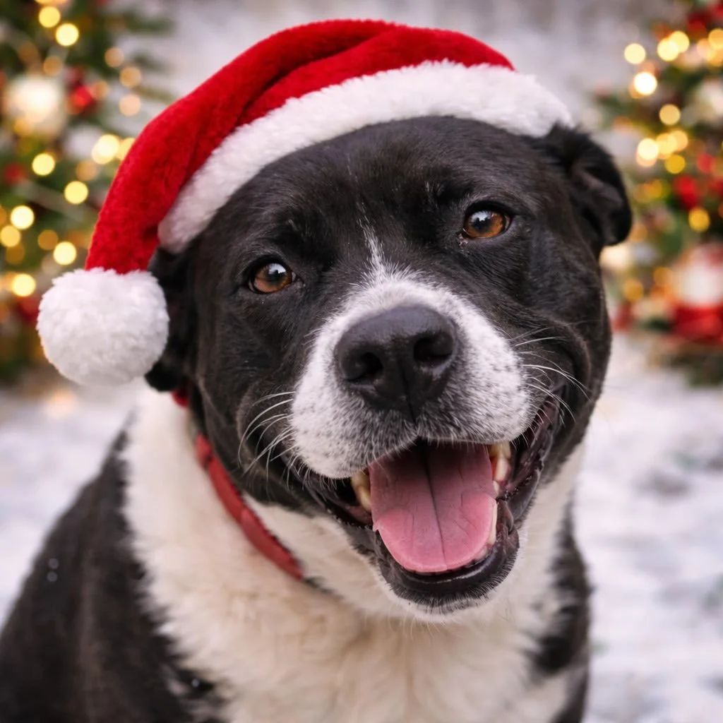 Here&rsquo;s our wonderful boarding crew this holiday posing for their holiday photos! What a gorgeous group of dogs! Enjoy! Post 1 of 2