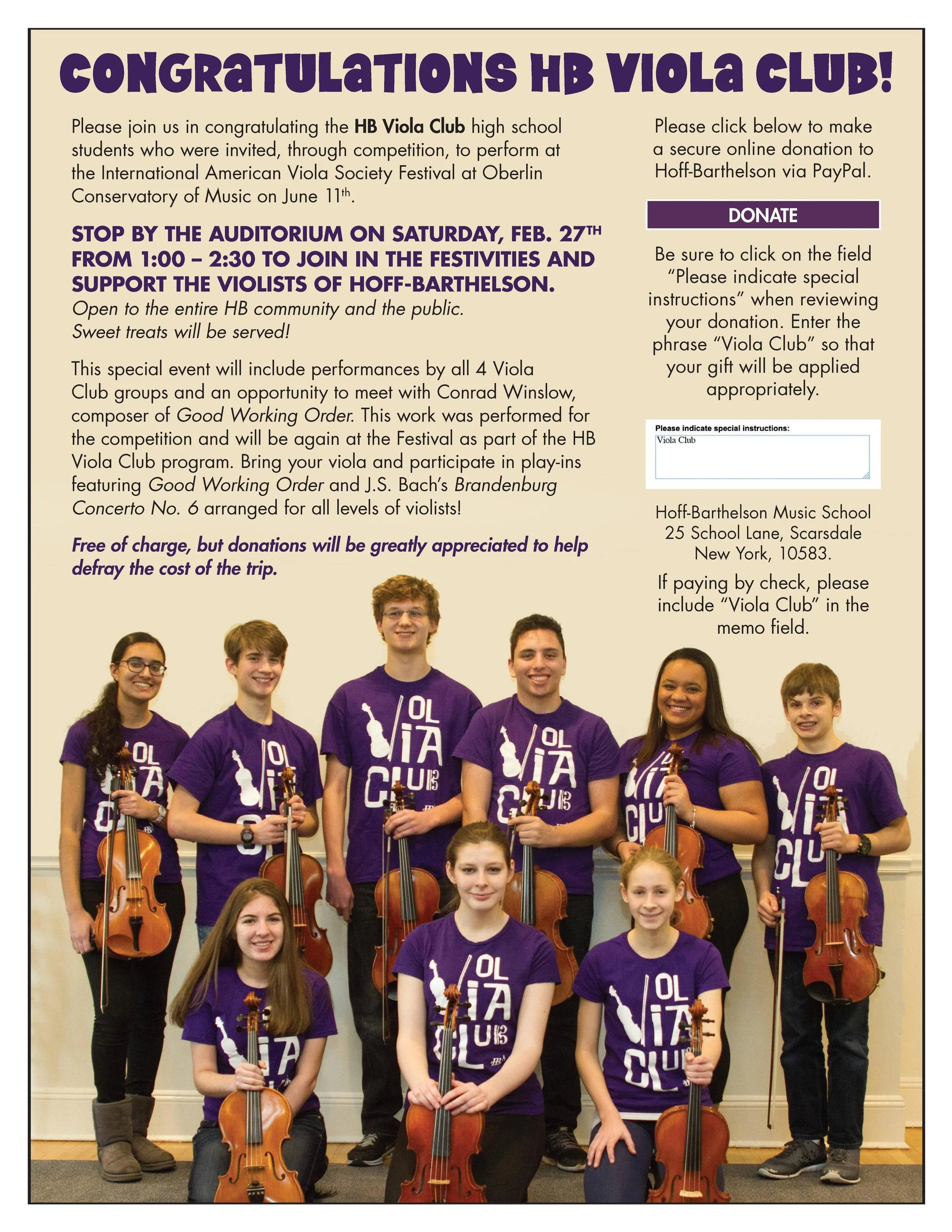 Hoff-Barthelson Viola Club