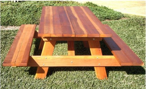 Maybe it's my Northern California childhood speaking, but this picnic table from Best Redwood gives off a classic, relaxed vibe.
