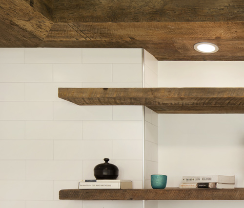 Reclaimed wood from thresher boards