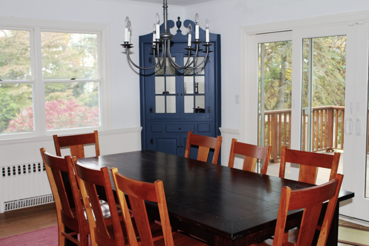 An OK location for the dining room, but we'd rather eat outside during the summer