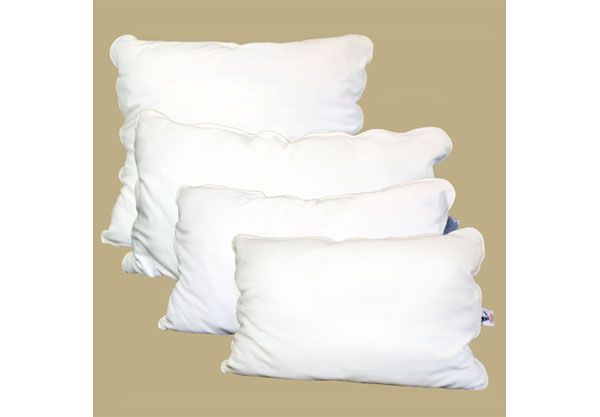 Alpaca filled bed pillows are supportive and resistant to mold and mites. via satarahome.com