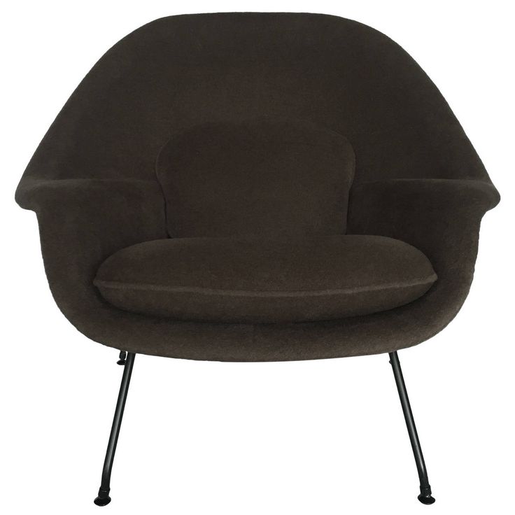 A vintage Saarinen Womb Chair, newly reupholstered with alpaca. via 1stdibs.com