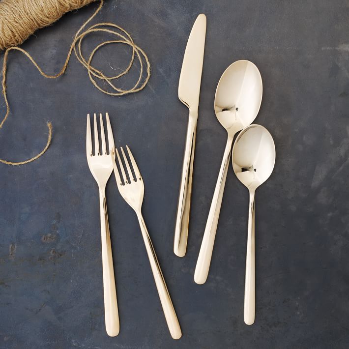 Rose Gold Flatware via westelm.com