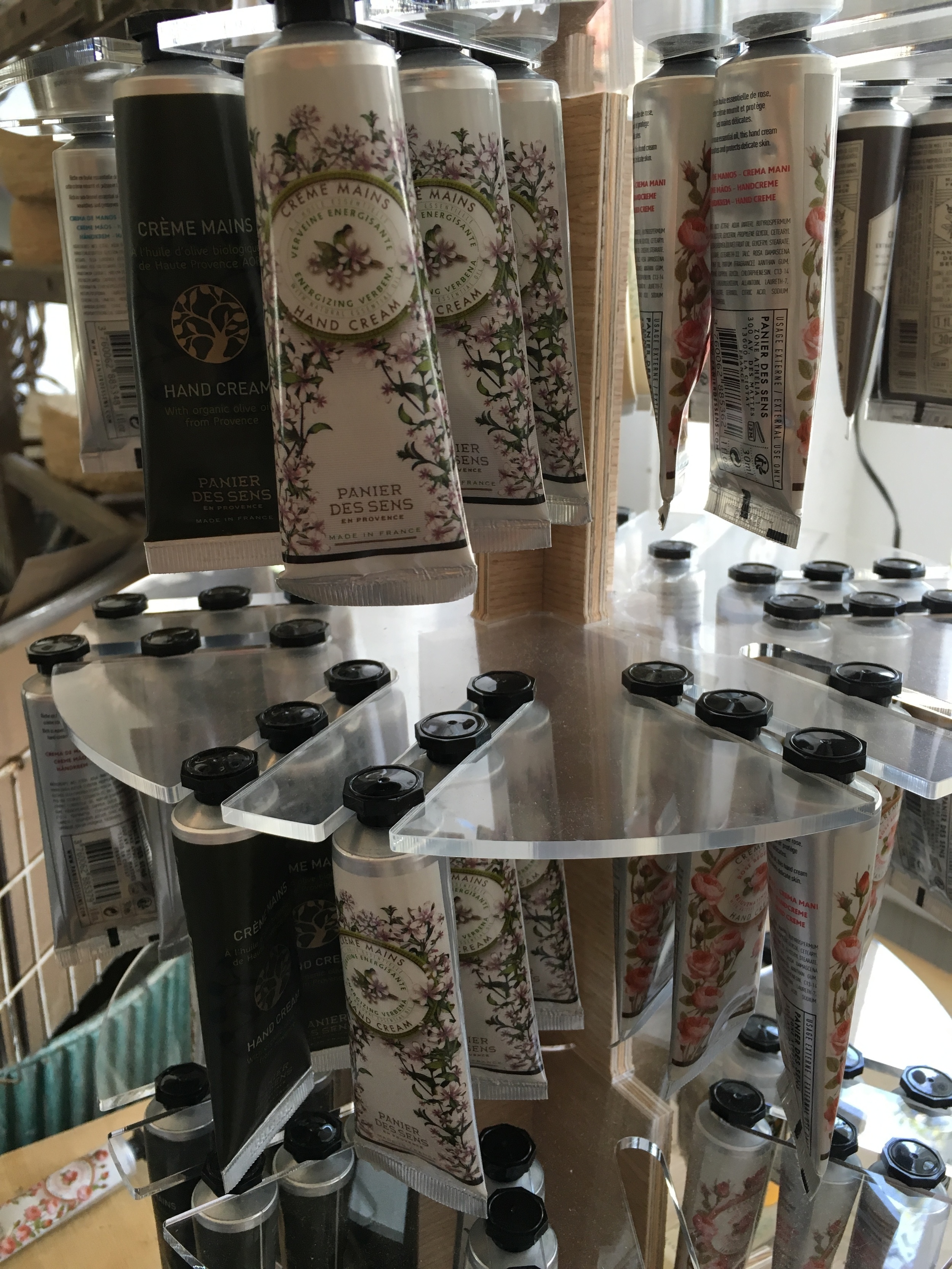 Select bath and cleaning products, beautifully displayed