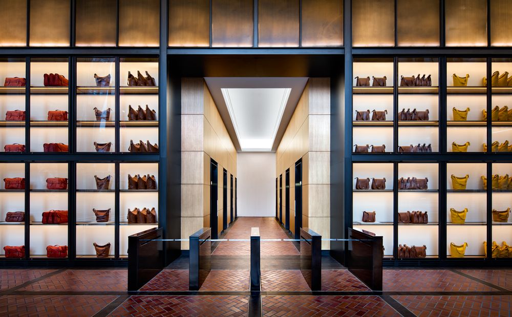 A view of the new Coach headquarters lobby at 10 Hudson Yards, from 6sqft .