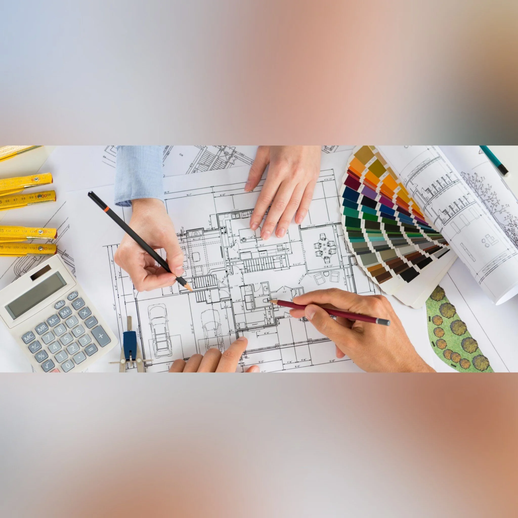 Re-space planning and zones study (new walls plan)