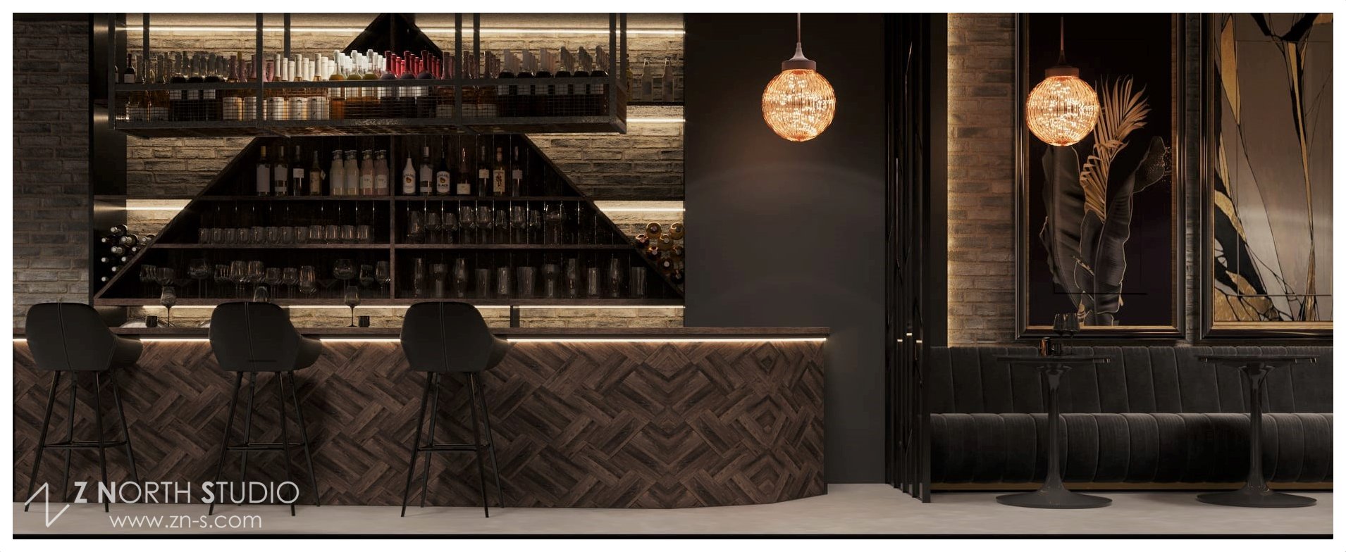 Flavio Restaurant Speakeasy lounge design - Z North Studio (6).jpg