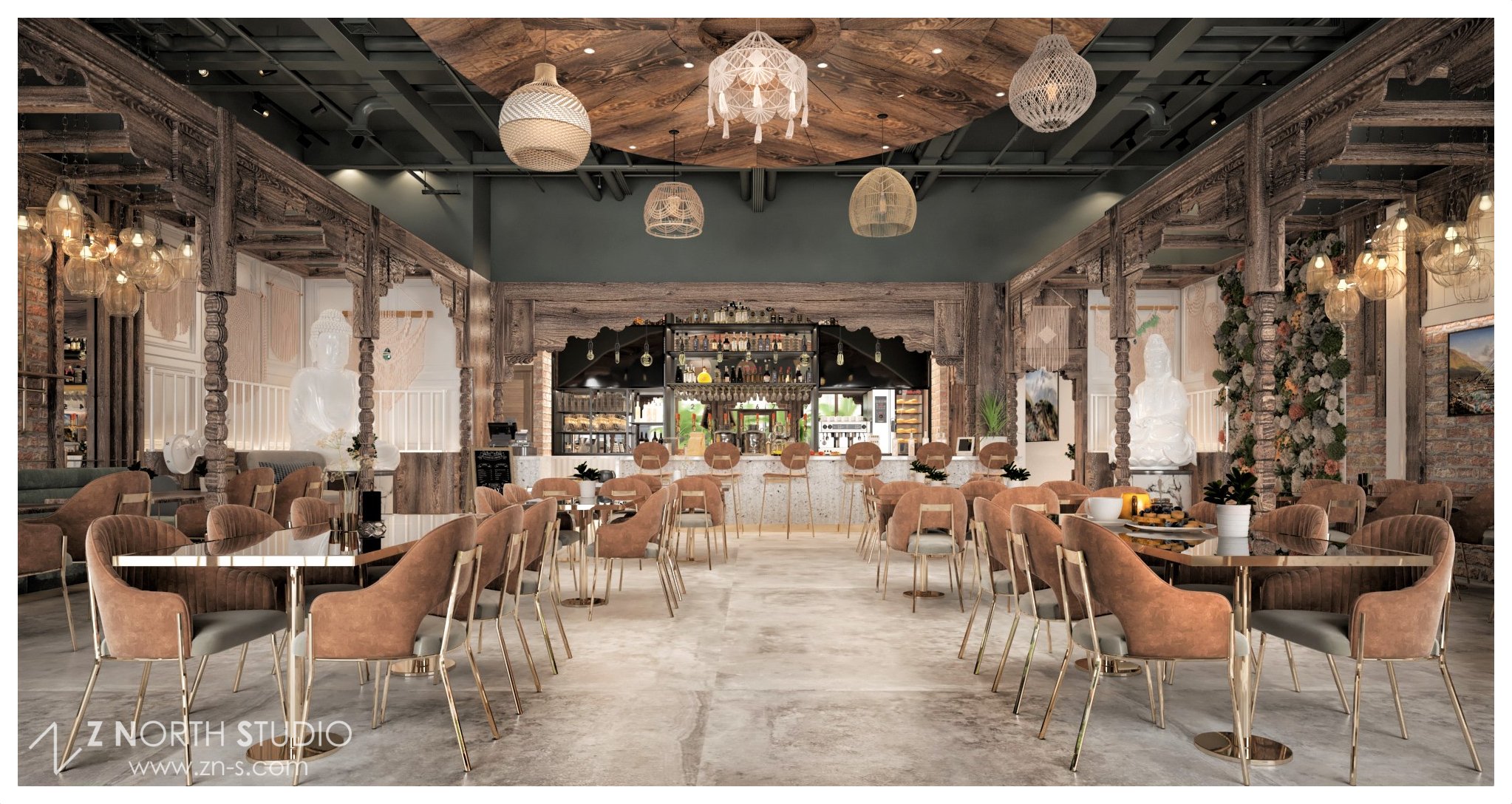 Restaurant Interior design - Roadhouse Momo & Grill