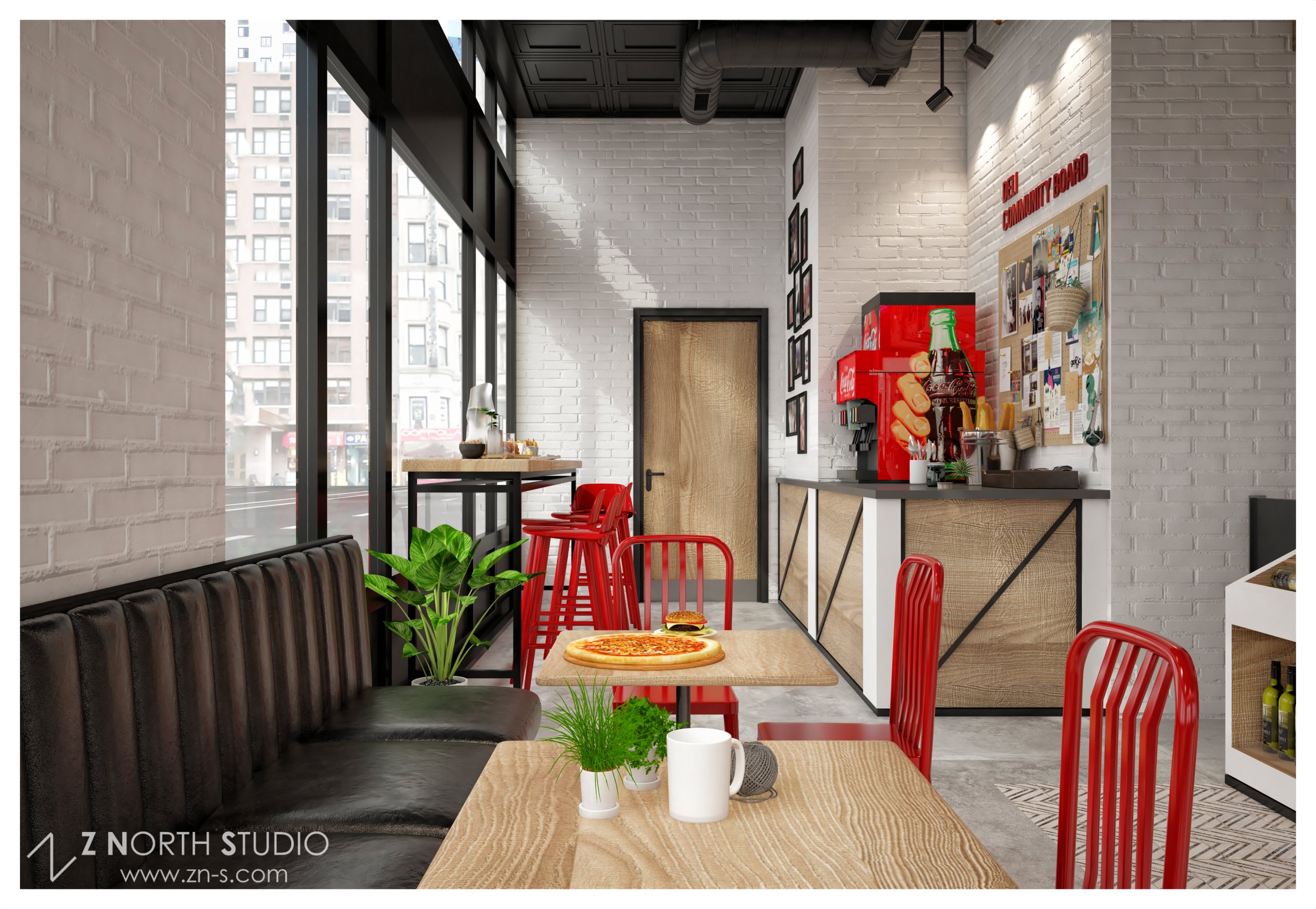 #deli_italiano #z_north_studio #restaurant_interior_design #pizza_design (.jpg