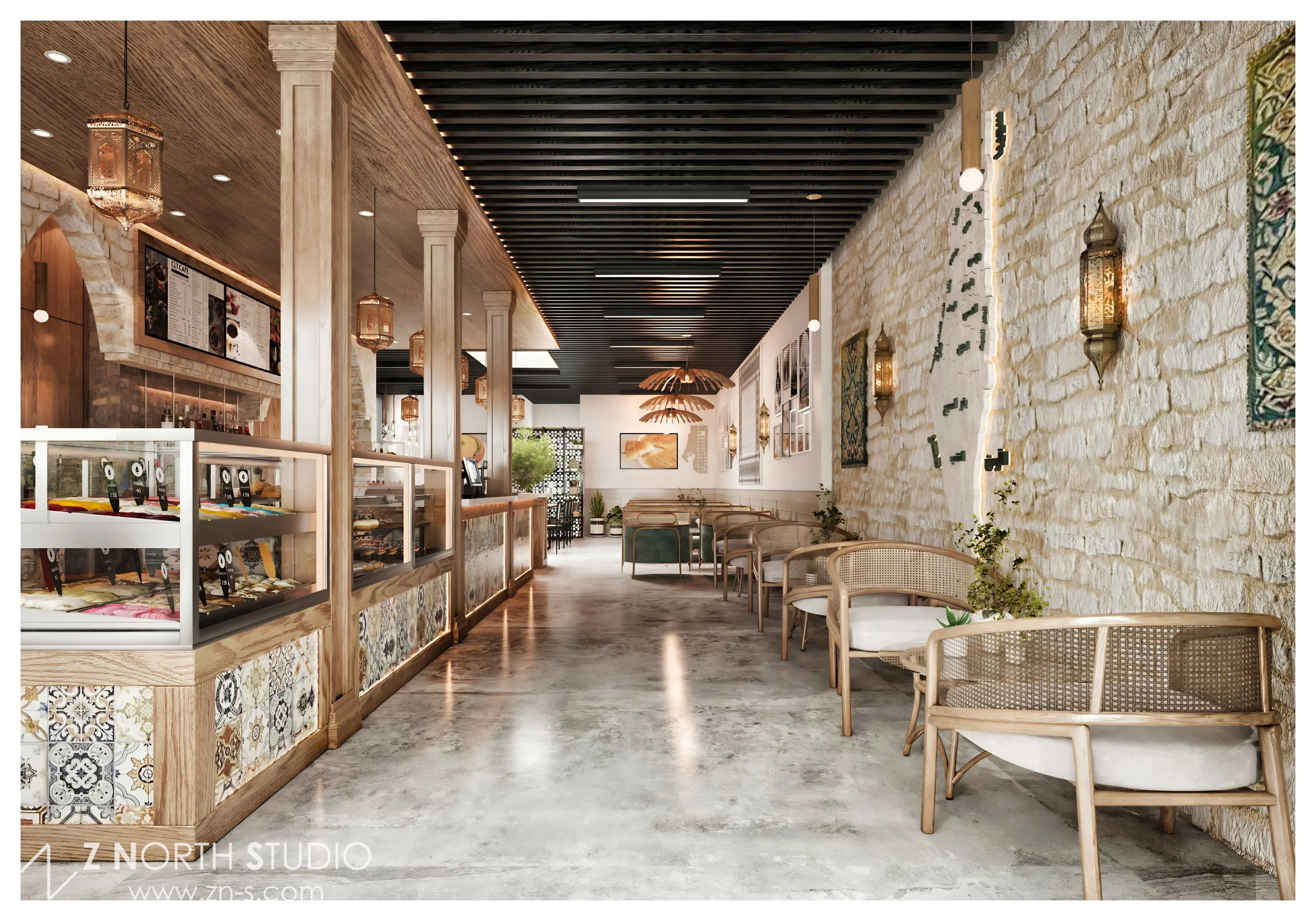 Yaffa Cafe Interior Design