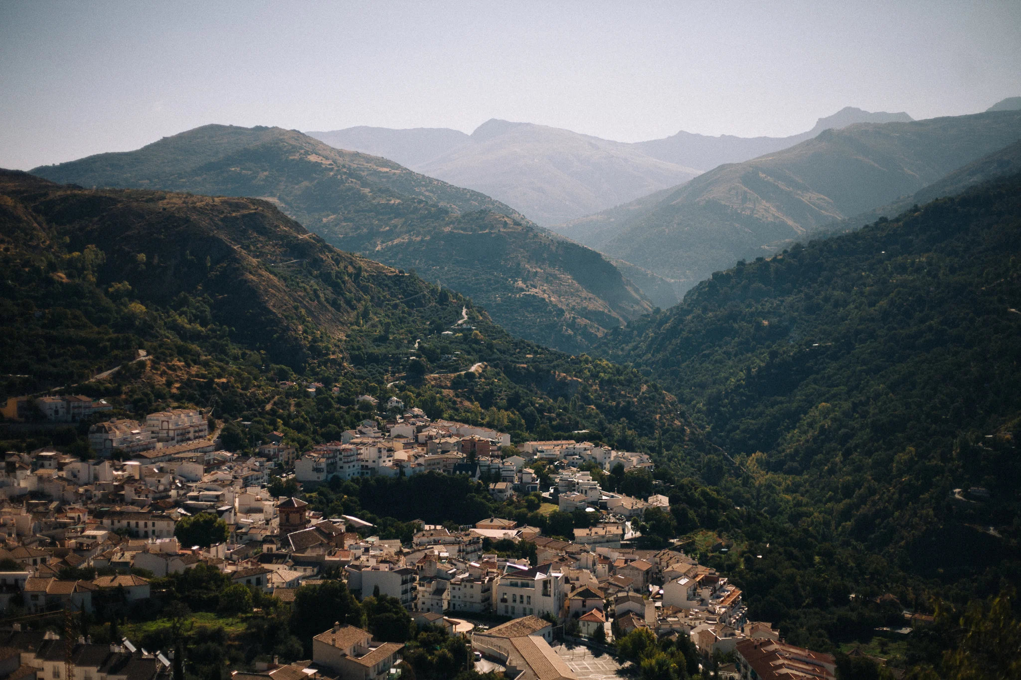 There is plenty of elevation even within Güéjar Sierra and the mountains are very, very close